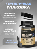Гейнер высокобелковый / черничный йогурт / 1500 гр 15 порций