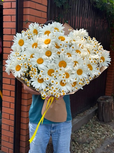 Букет из 39 крупных ромашек