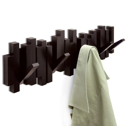 Вешалка настенная Sticks эспрессо Umbra