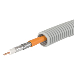 Электротруба ПВХ гибкая гофрированная д. 20 мм, цвет серый, с кабелемПаракс РК 75-4,8-319, 25 м