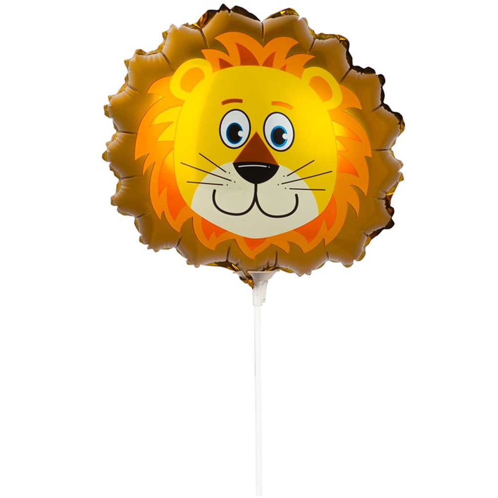 Шар Фольгированный Голова Льва (Оранжевый)