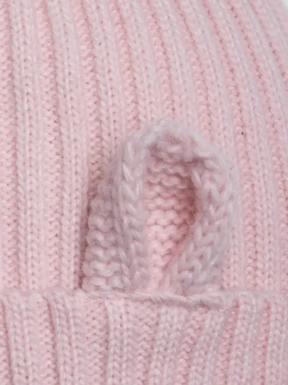 Шапка зимняя с помпоном и ушками для девочки