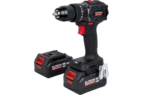 Дрель-шуруповерт аккум ударный ELITECH CD 20ISL 2 АКБ 4 Ач 60 Hm 2 шт (E2201.041.02)