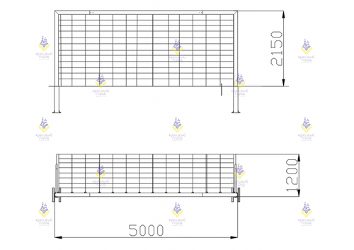 Футбольные ворота большие белые