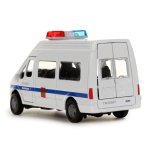 Модель ин. мет. "Ford Transit. Полиция" 13см. свет-звук, двери, багаж., коробка SB-13-02-2 (48) (Техноп