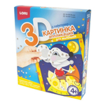 3D Картинка с пайетками 19*22см "Мышка" (Lori)