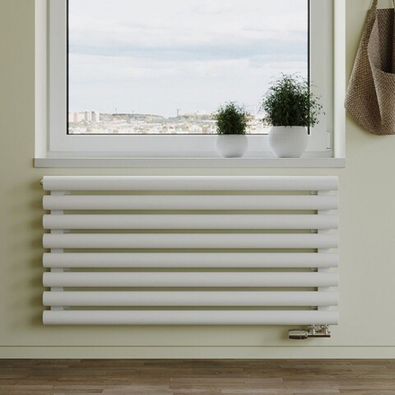 Радиатор трубчатый Guardo Torre 6D-1200-08 NK-GOR-R R9016(M) белый матовый
