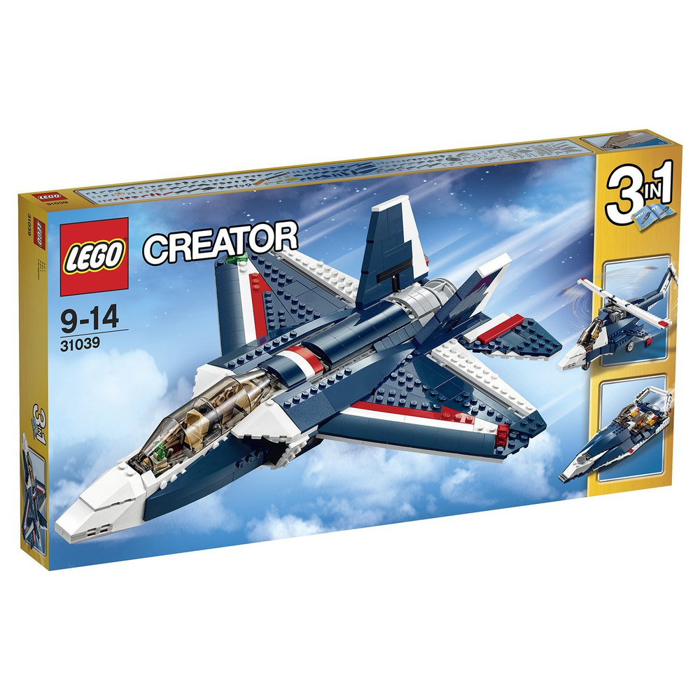 LEGO Creator: Синий реактивный самолет 31039 — Blue Power Jet — Лего Креатор