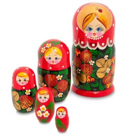 МР-27/11-A Матрешка 5м «Настенька с клубникой»
