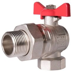 Кран шаровый угловой Royal Thermo OPTIMAL 1 НГ, бабочка