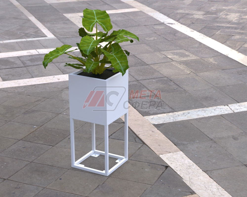 Вазон Куб на стойке