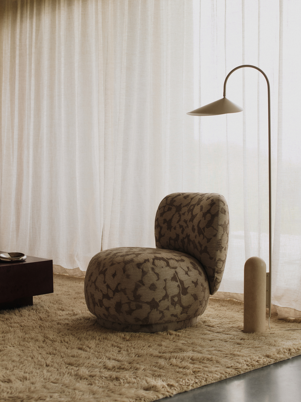 Напольная лампа Ferm Living Arum Floor Lamp, Cashmere, кашемир
