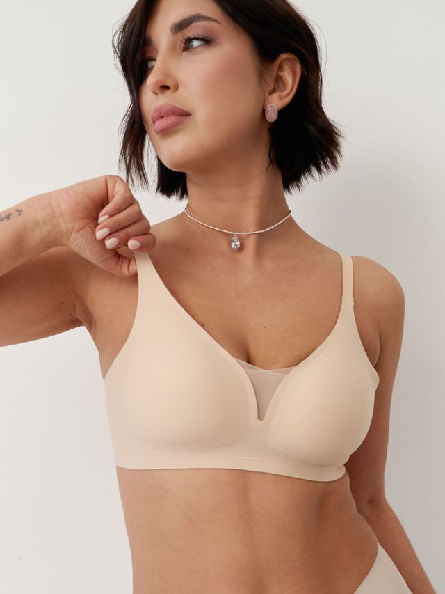 Бюстгальтер Бесшовный Мини Бежевый