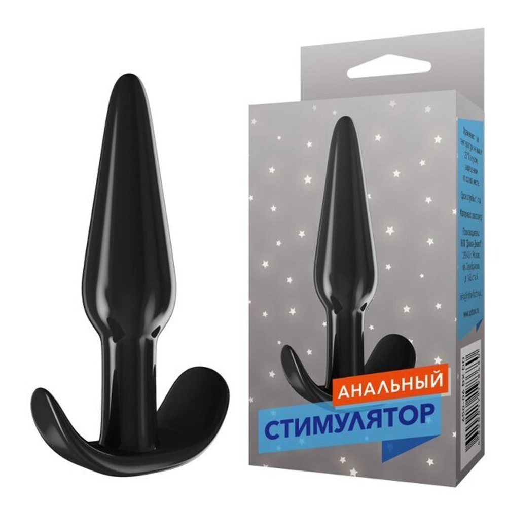 Анальный стимулятор черный №6 (Цвет: черный)