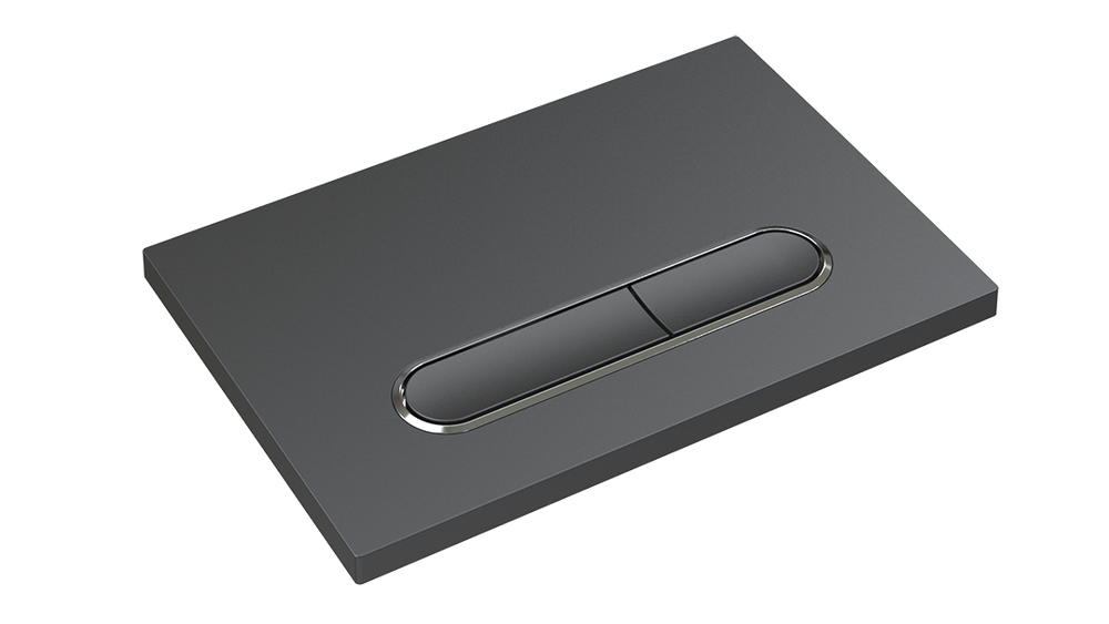Boheme Кнопка для инсталляции, пластик GUN METAL для инсталляций GEBERIT