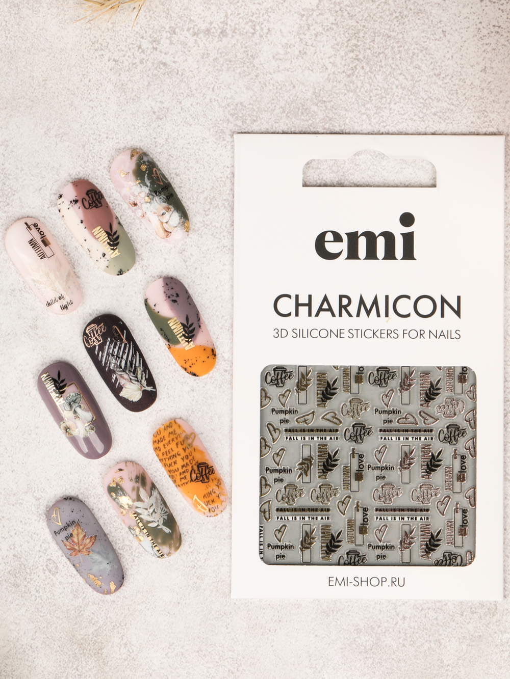 Charmicon 3D Silicone Stickers №219 Уютная осень