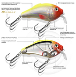 Воблер для рыбалки GRAND SSR 85mm, вес - 27,0g,