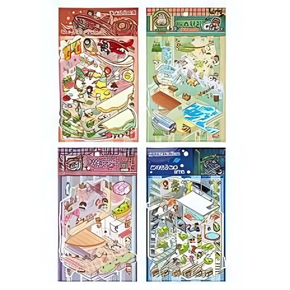 Набор наклеек 3d Room box "Фэнтези" микс 4 вида (Центрум)