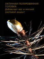 Мормышка Королевский муравей черный кардинал