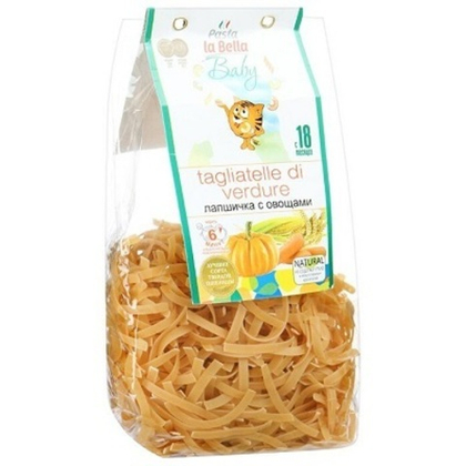 Лапша пшеничная Pasta La Bella, с овощами, 250 г