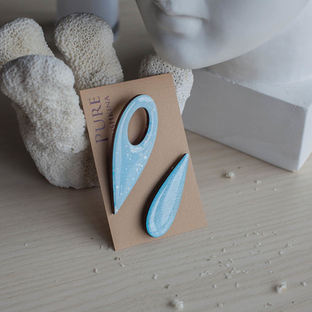 Набор Брошей - Капли - Брызги