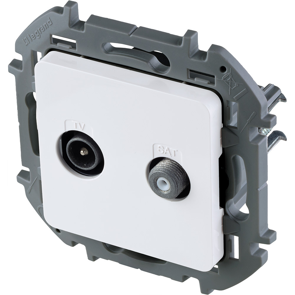 Розетка TV-SAT "звезда" - белый Inspiria Legrand