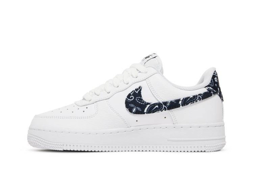 Кроссовки Nike Air Force 1 Low 07 Essential "Black Paisley" (Женская размерная сетка)