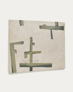 Fida Зеленый абстрактный холст 180 x 140 см