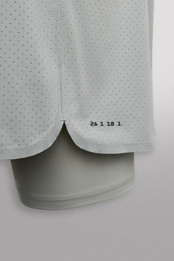 ZARA ШОРТЫ ДЛЯ БЕГА 2 В 1, ЖЕМЧУЖНО-СЕРЫЙ