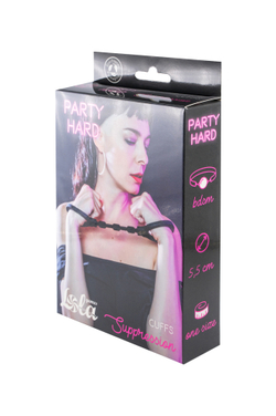 Силиконовые наручники Party Hard Suppression Balck 1167-01lola