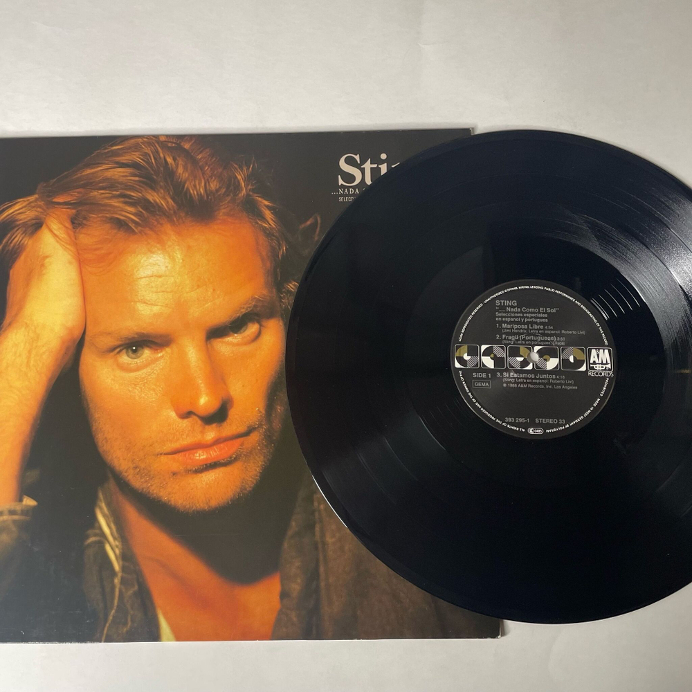 Винтажная виниловая пластинка LP Sting Nada Como El Sol (Selecciones Especiales En Espanol Y Portugues) (Germany 1988)