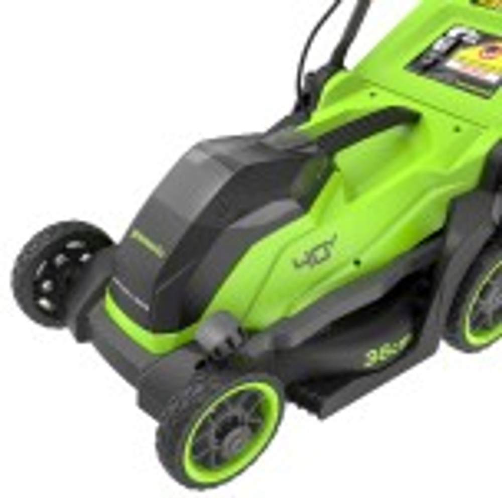 Газонокосилка аккумуляторная GREENWORKS 2520807UB 40V, 36 см, бесщеточная, c 1хАКБ 4 Ач и ЗУ
