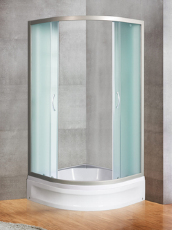 Душевое ограждение RIVER DON 90/24 МТ Душевое ограждение без поддона 90х90х170 10000002287 Четверть круга Универсальная  Хром матовый