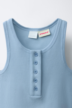 ZARA X PUKAS МАЙКА PUKAS SURF, ГОЛУБОЙ