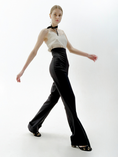 Pressed-сrease wool trousers