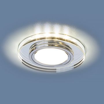 Встраиваемый точечный светильник со светодиодной подсветкой 2227 MR16 SL зеркальный/серебро Elektrostandard