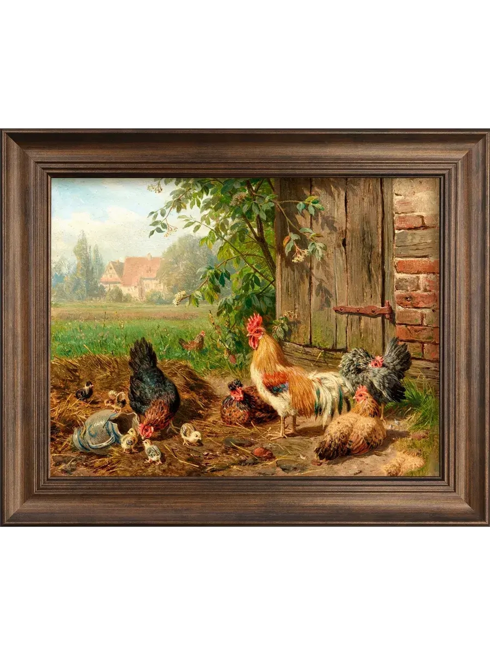 Картина интерьерная на холсте в раме 25*31 см