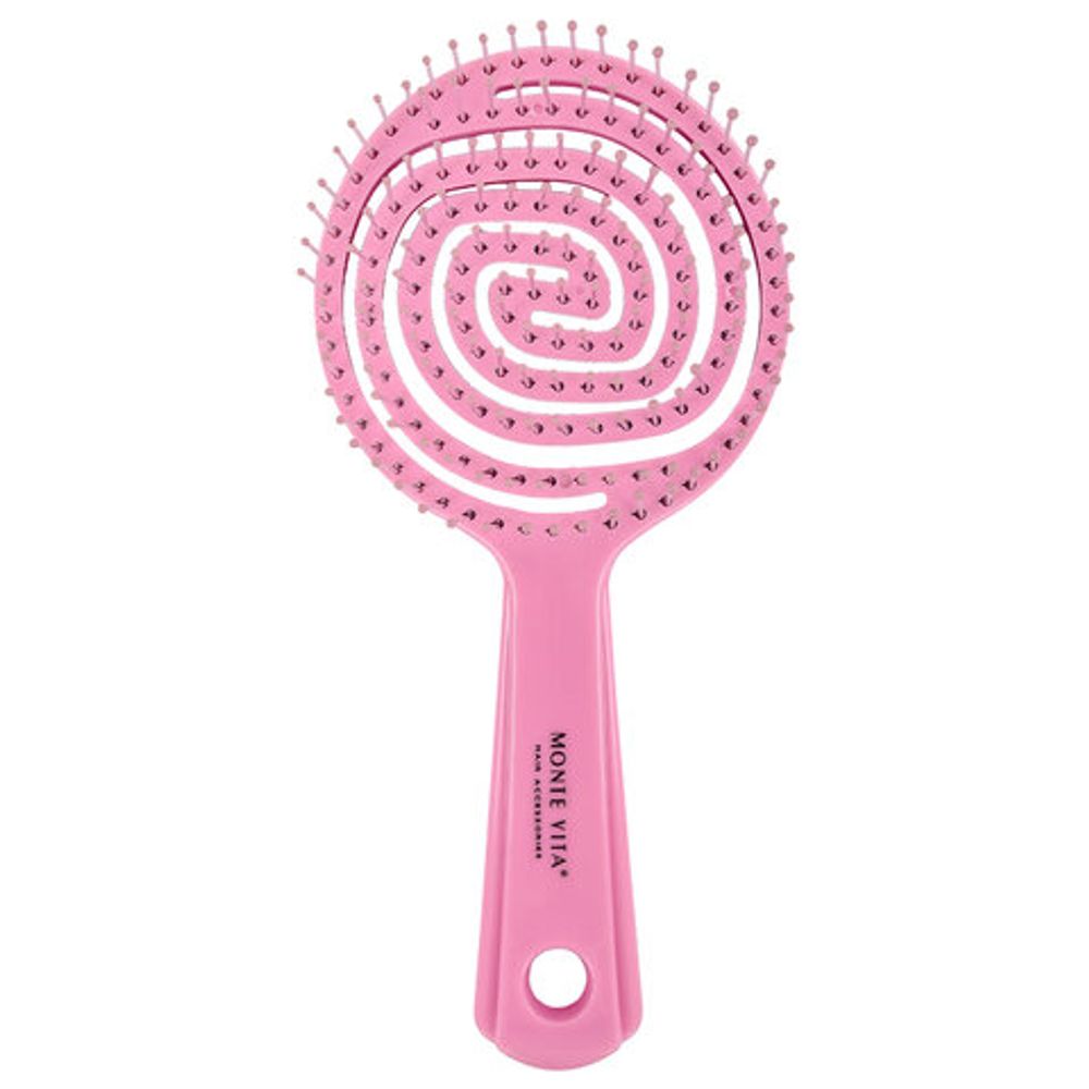 Расческа для волос массажная 17,5х8 см, цвета АССОРТИ, MONTE VITA (МОНТЕ ВИТА), 457423