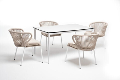 Комплект садовой мебели Малага (MAL-CMIL4T1-5-SET beige) бежевый
