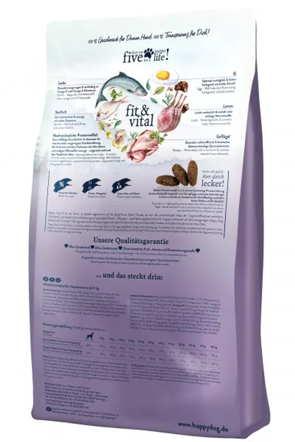 Happy Dog Fit & Vital Senior (птица, лосось, рыба, ягненок, мидии)