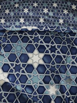 Пододеяльник перкаль Сказка "Мозаика/Мозаика (компаньон)" 2-спальный на молнии 175x215 см