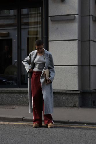 Серое пальто Сoline