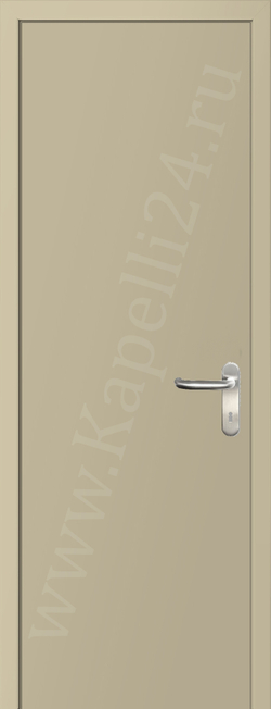 Дверь влагостойкая пластиковая KAPELLI multicolor ДГ RAL 1015 Светлая слоновая кость + коробка