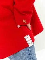 Лонгслив Toccotwo Blue neck Красный