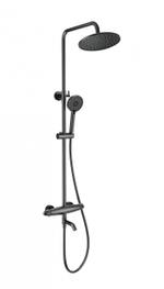 Душевая система с термостатом WONZON & WOGHAND CAPSULE, Темный графит (WW-B3031-A1-BGG)