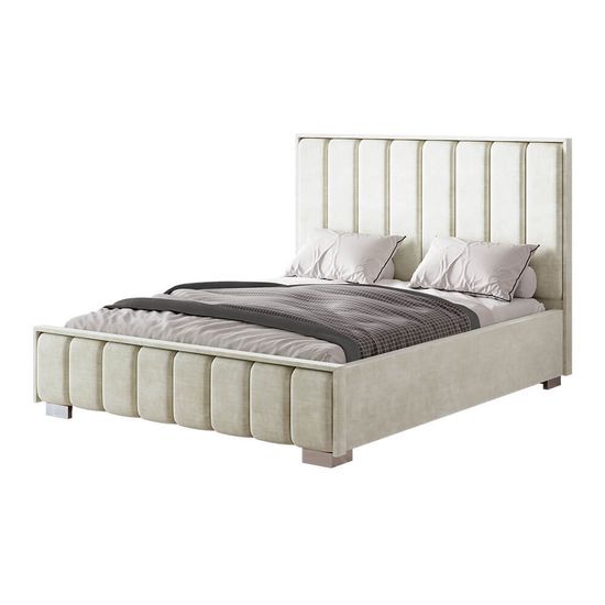 Мирабель Кровать 1,6м под ПМ (bts)кремовыйбез тахты