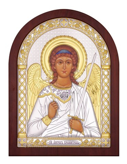 Ангел Хранитель, икона арочная, красное дерево, 86х112