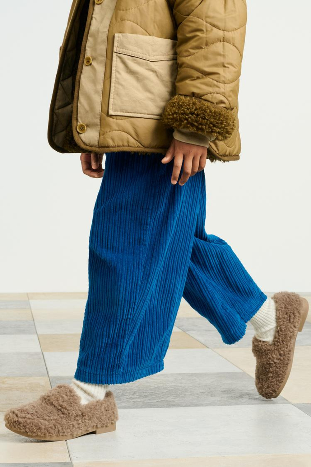 ZARA СТЕГАНАЯ КУРТКА, СВЕТЛЫЙ ХАКИ