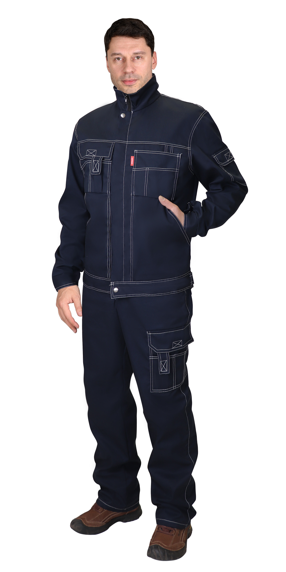 Костюм "Плутон-РОСС" : куртка, брюки тёмно-синий