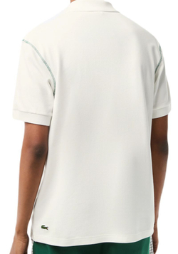 Мужское теннисное поло Lacoste Sport Roland Garros Edition Pique Polo Shirt - white